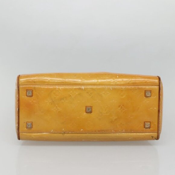 LOUIS VUITTON Monogram Vernis Tompkins Square Hand Bag Beige M91149 Auth PP774 - Picture 6 of 16